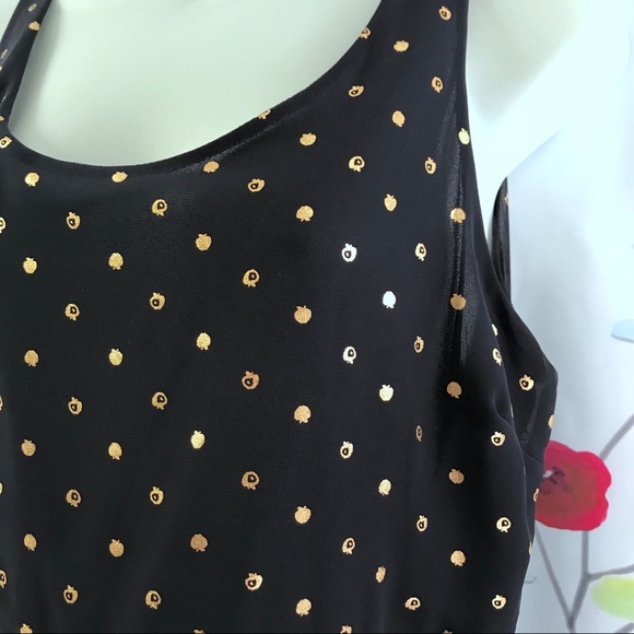 ๐ Dark Navy & Gold Backless Hi Lo Dress Sz L - Picture 2 of 7